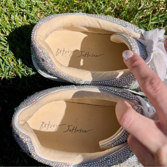 Betsey Johnson Rhinestone Sneakers - Picture 7 of 10